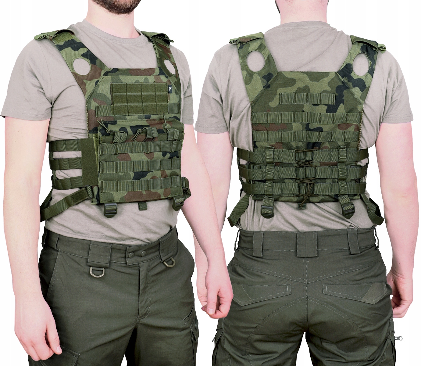 Vojenská Taktická Vesta typu Jump Dominator Molle Maskáčový Camo vz. 93