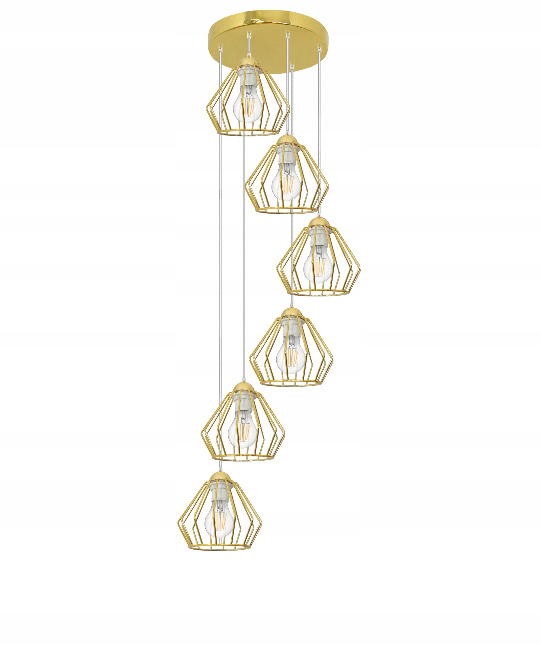 Lampa Sufitowa, Żyrandol Nad Stół Goldie K60 Led