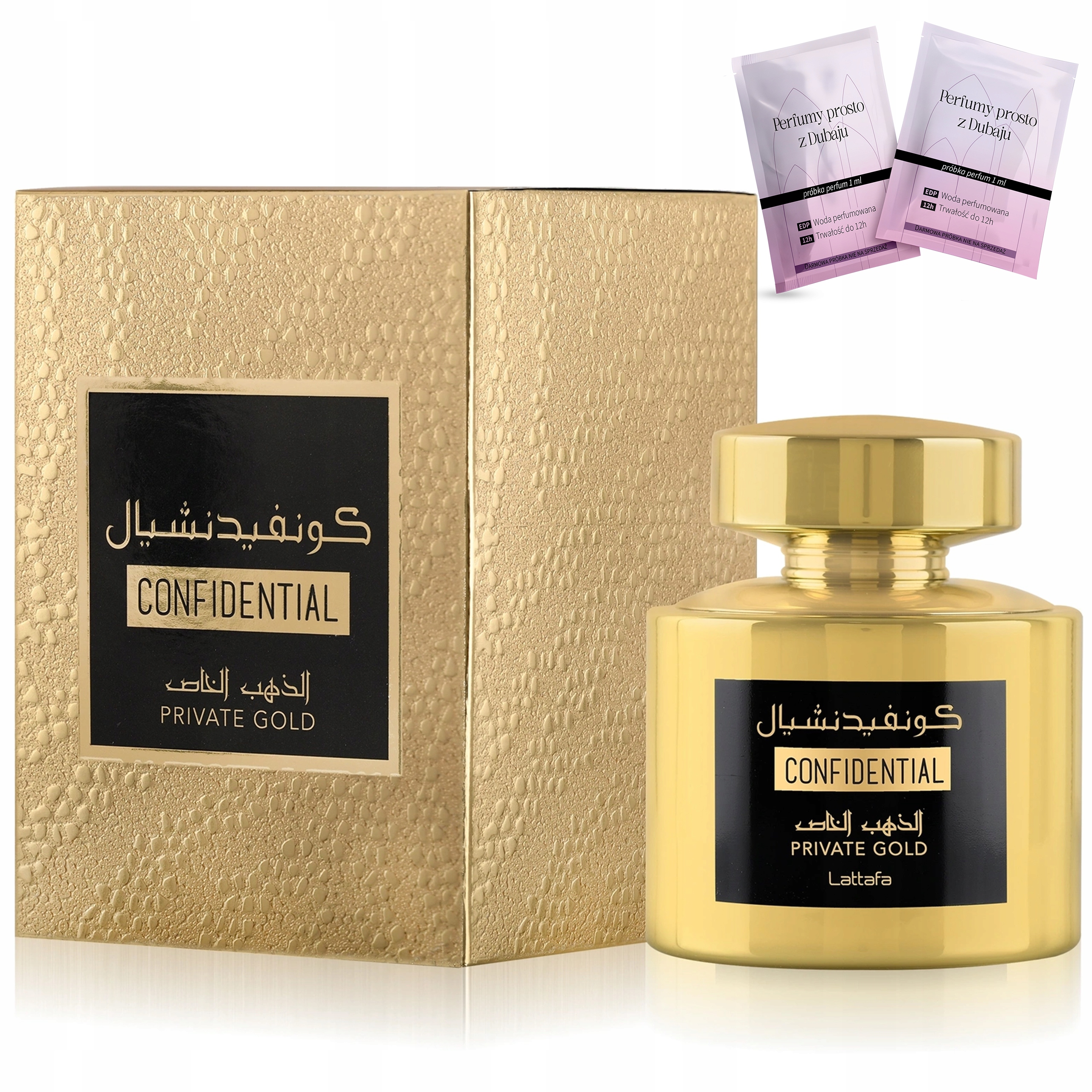 Perfumy Damskie Lattafa Confidential Private Gold Owocowe Kuszące Oryginał