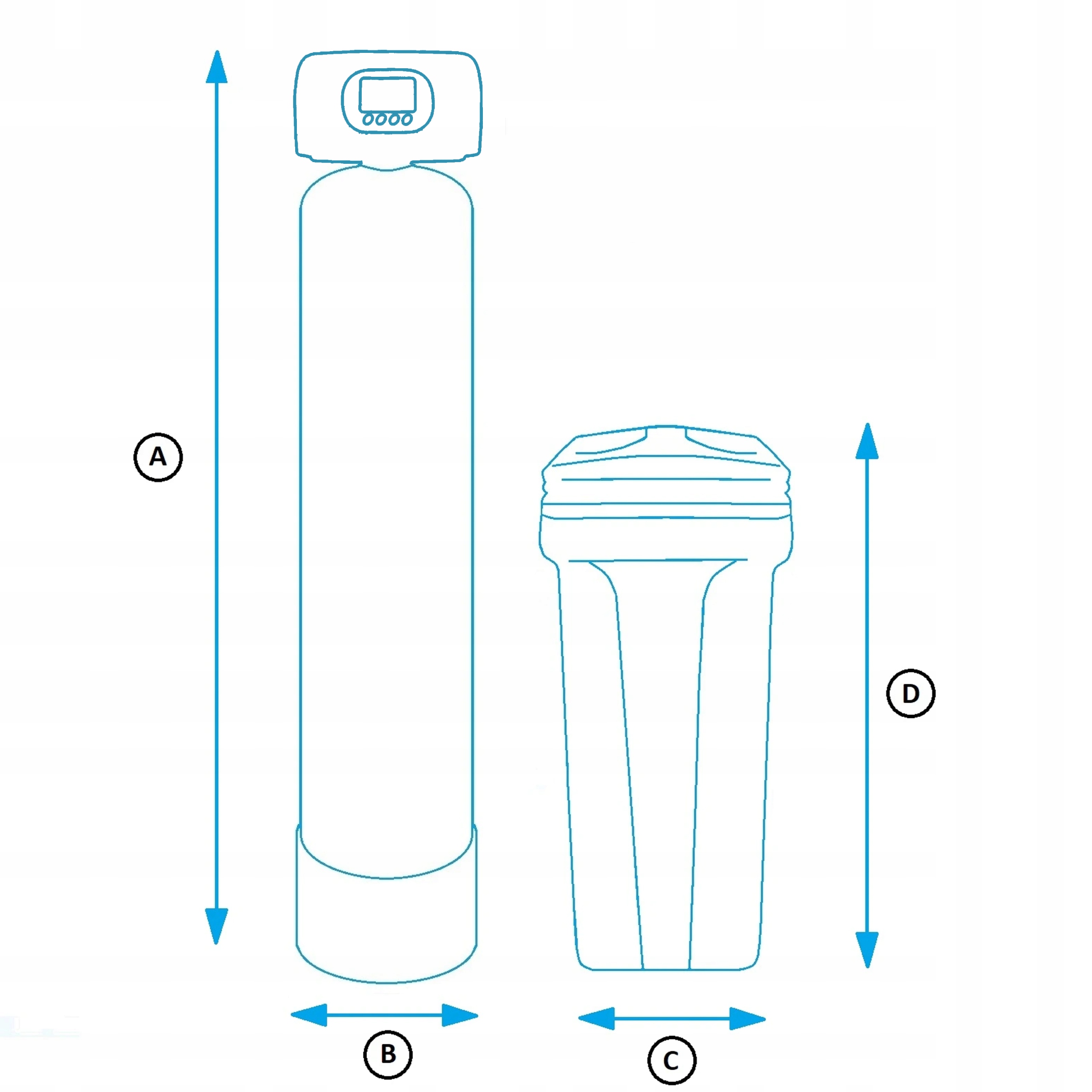 ZMIĘKCZACZ WODY AQUAFIT AQUASOFT 40L RX UP-FLOW Marka Aquafit