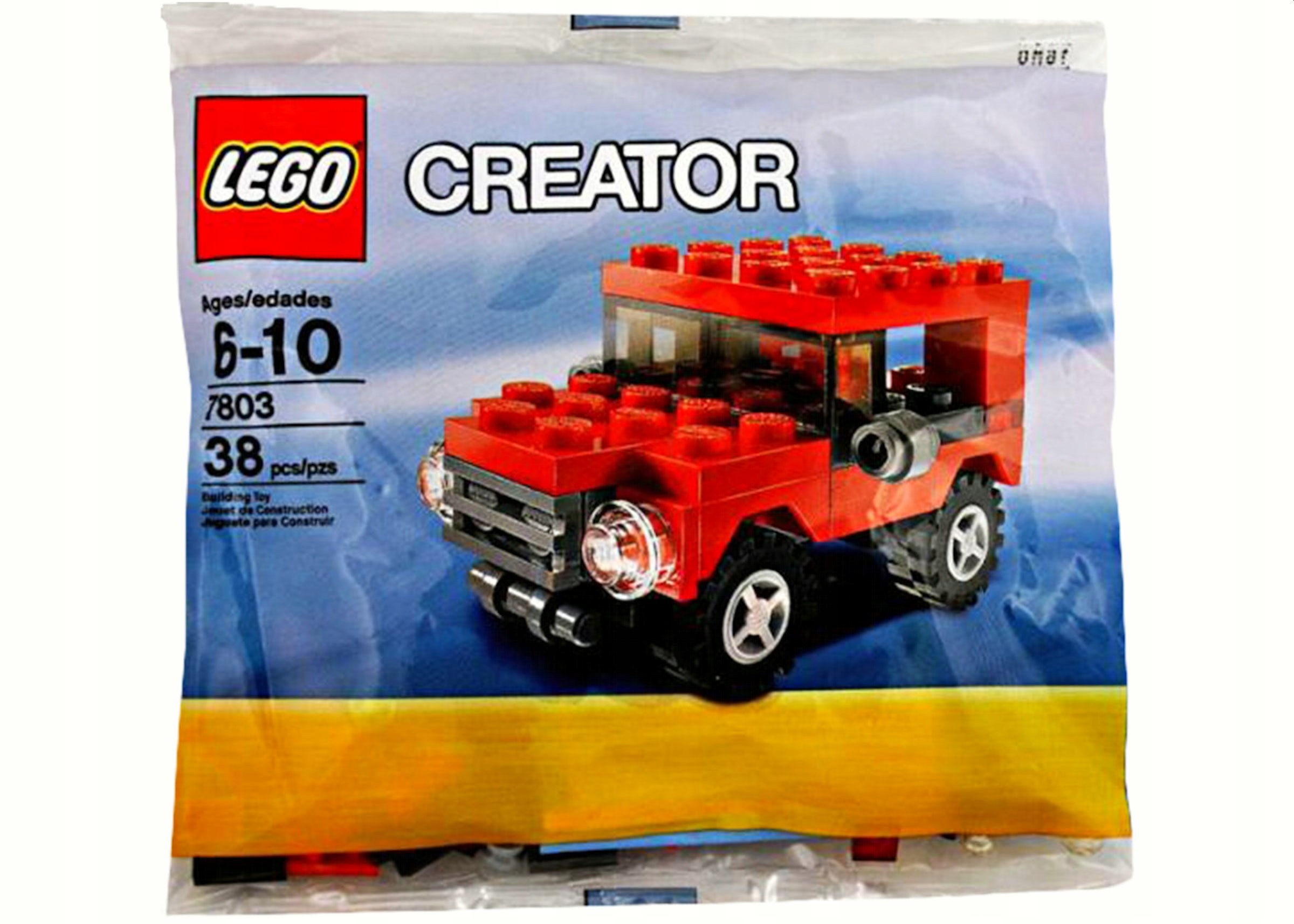 Lego Creator 7803 Jeep Sada z roku 2009 Originální Nové Stavebnice