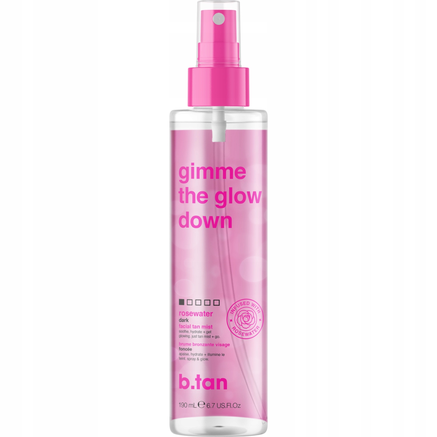 b.tan Gimme The Glow Down Tmavá samoopalovací mlha na obličej