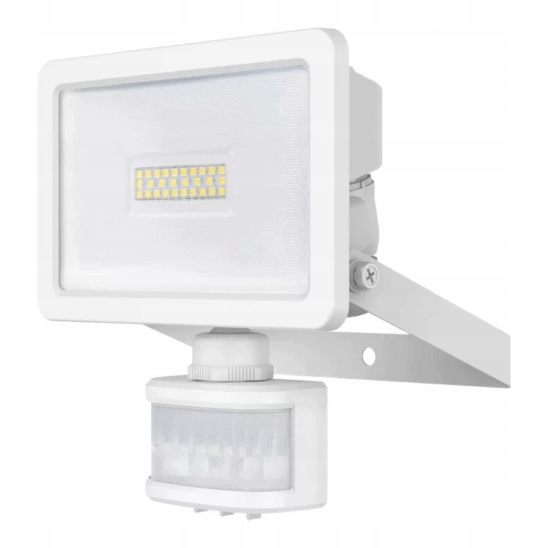 Halogen Reflektorová Led lampa 20W Pir pohybový senzor GoodHome Lucan Bílá