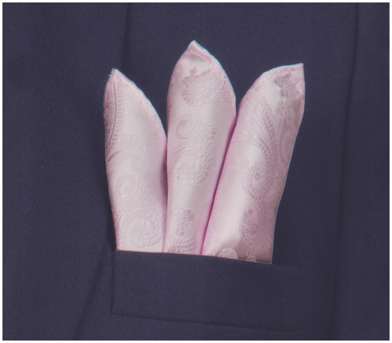 ŻAKARDOWA POSZETKA + KRAWAT Męski Wypustka 30x30cm do Garnituru poK92 Marka GREG