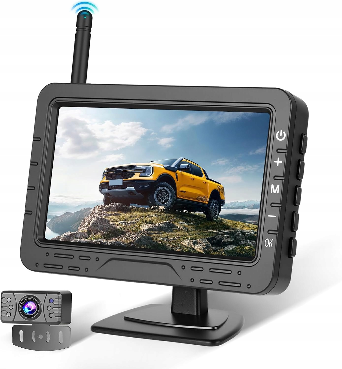 Zestaw Kamera Cofania z Monitorem 4.3'' LCD IP67 Ips Noktowizja Szeroki Kąt