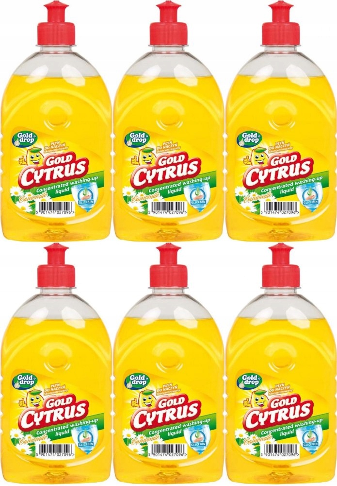 

Gold Cytrus płyn do mycia naczyń Rumianek 0,5l x6