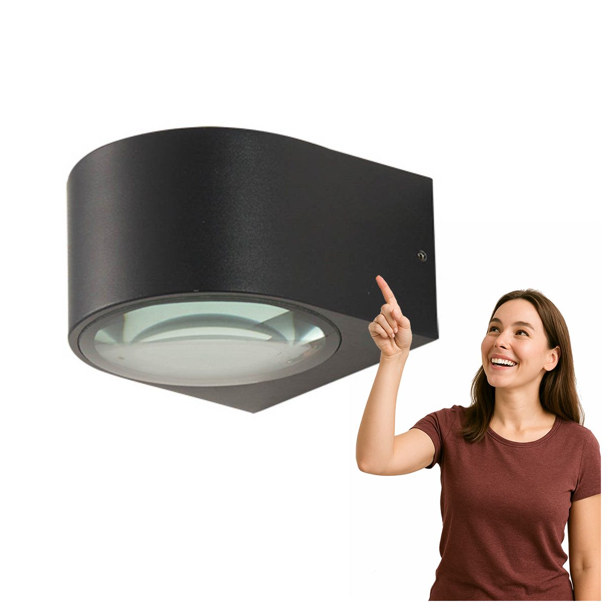 Nástěnná Led nástěnná lampa 10W Pesaro 4K OWL-8082-4K Italux