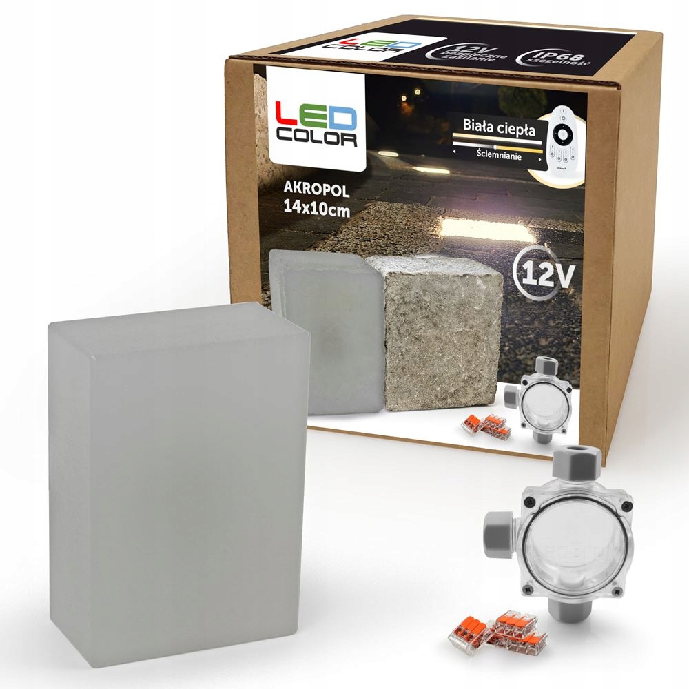 18x Świecąca Kostka Brukowa LED Akropol 14x10 BD Rodzaj kostka brukowa