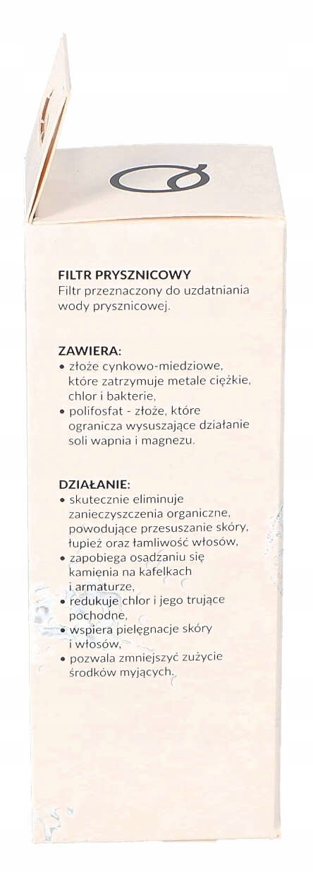 FILTR WODY PRYSZNICOWY FitAqua AWF-SWR-P-M Srebrny Model AWF-SWR-P-M