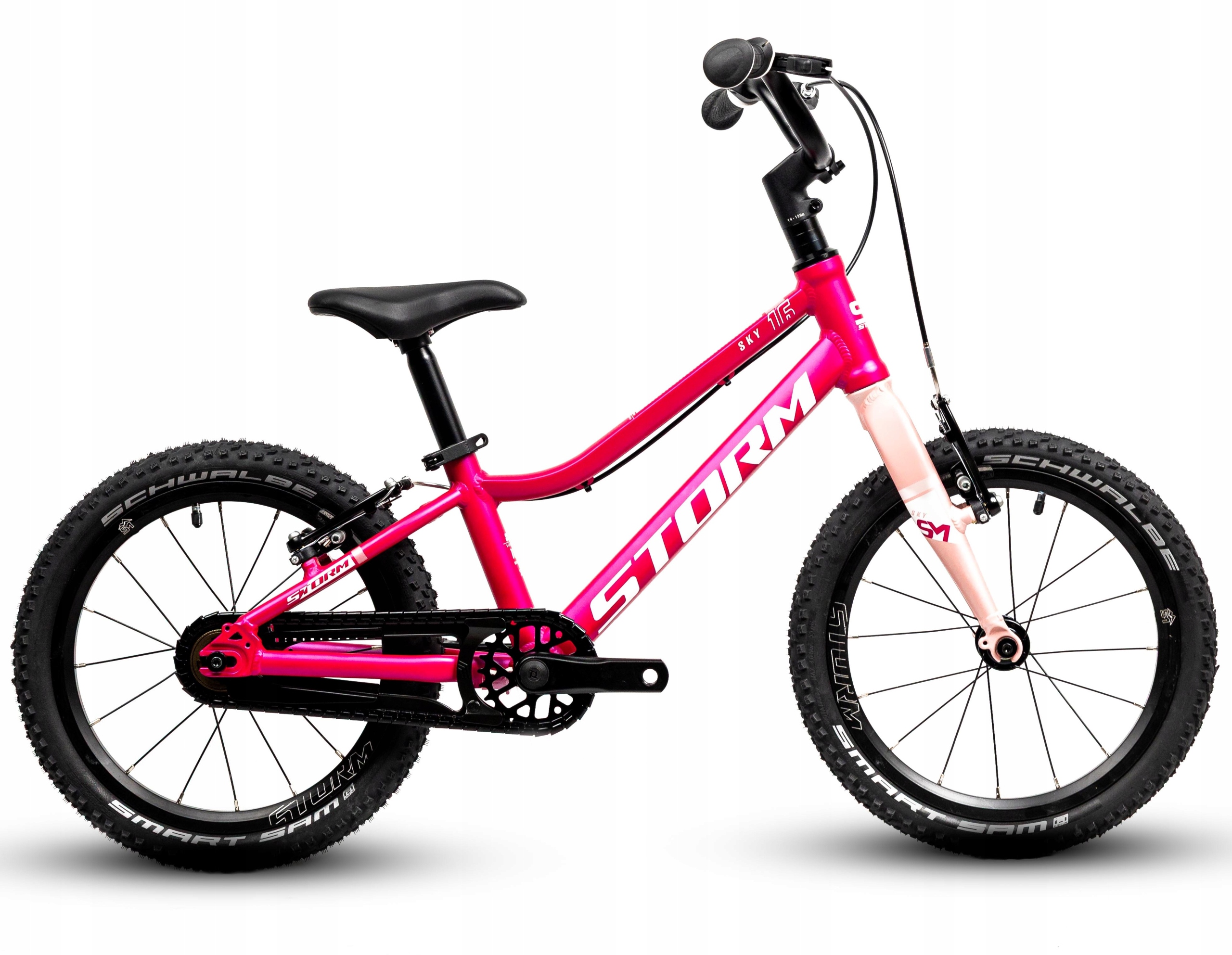 Rower Storm Sky Light 16 ciemny róż