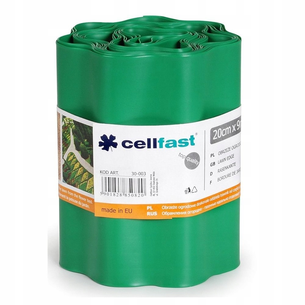 

Cellfast Obrzeże Ogrodowe Zielone 20cm x 9m 30-003