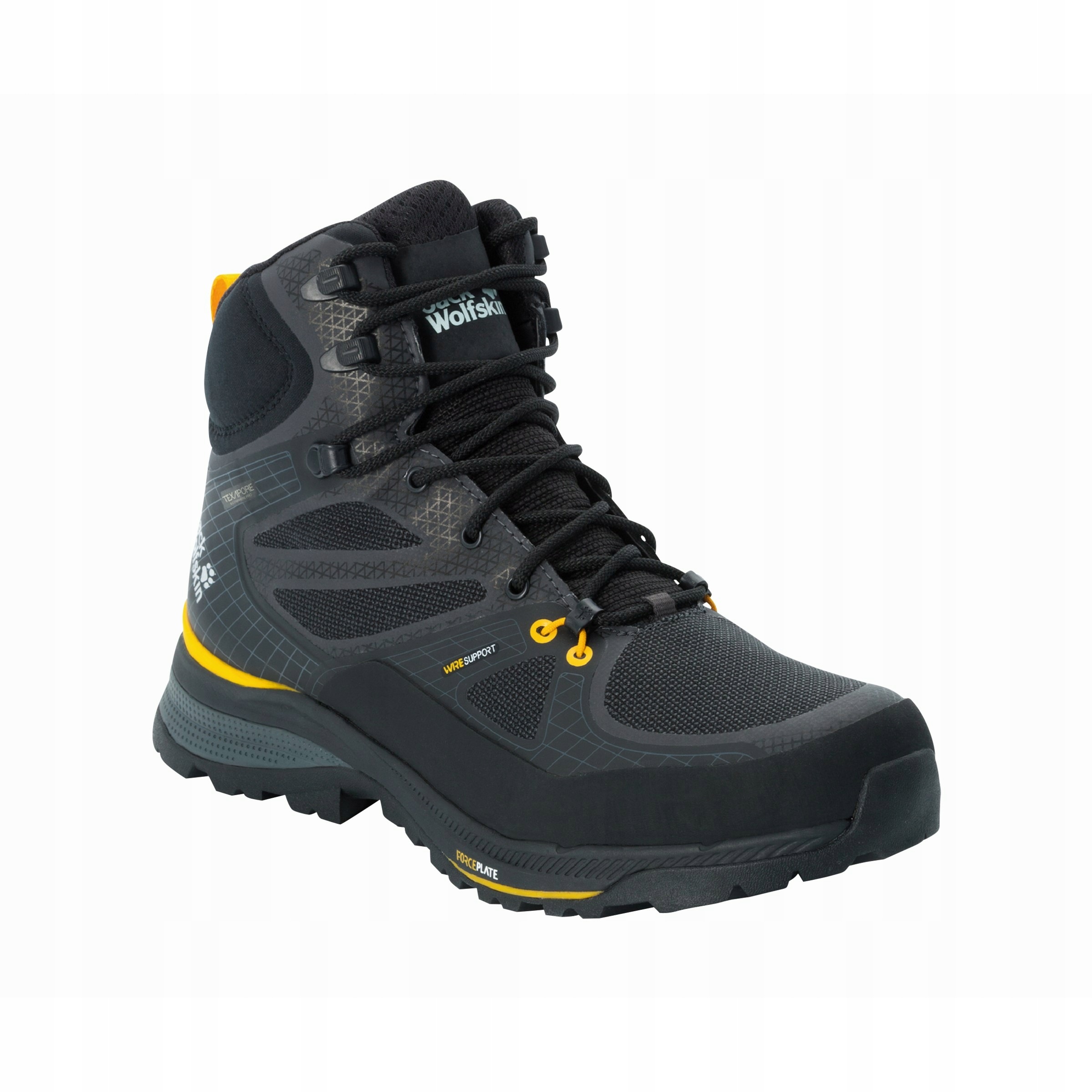 Buty męskie górskie Jack Wolfskin Force Trekker Texapore black Xt 47