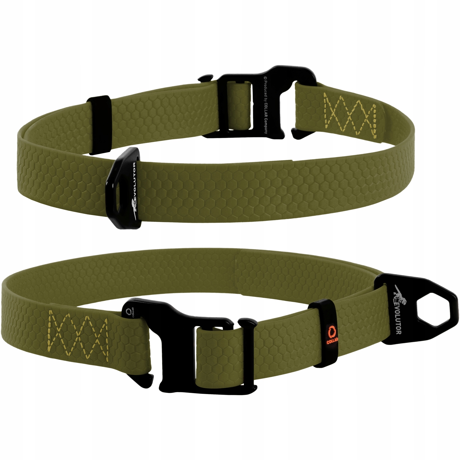 Levně Obojek pro psa voděodolný, nejsilnější, nastavitelný, khaki, 25-70 cm, 25 mm