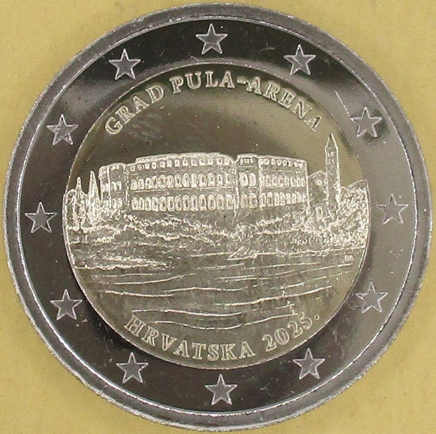 CHORWACJA 2025 Pula 2 euro bimetal
