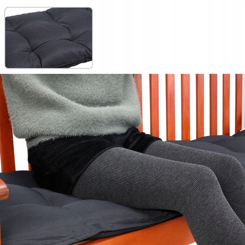 MATERAC PODUSZKA NA ŁAWKĘ ANTRACYT 145x45x8 Grubość poduszki 8 cm