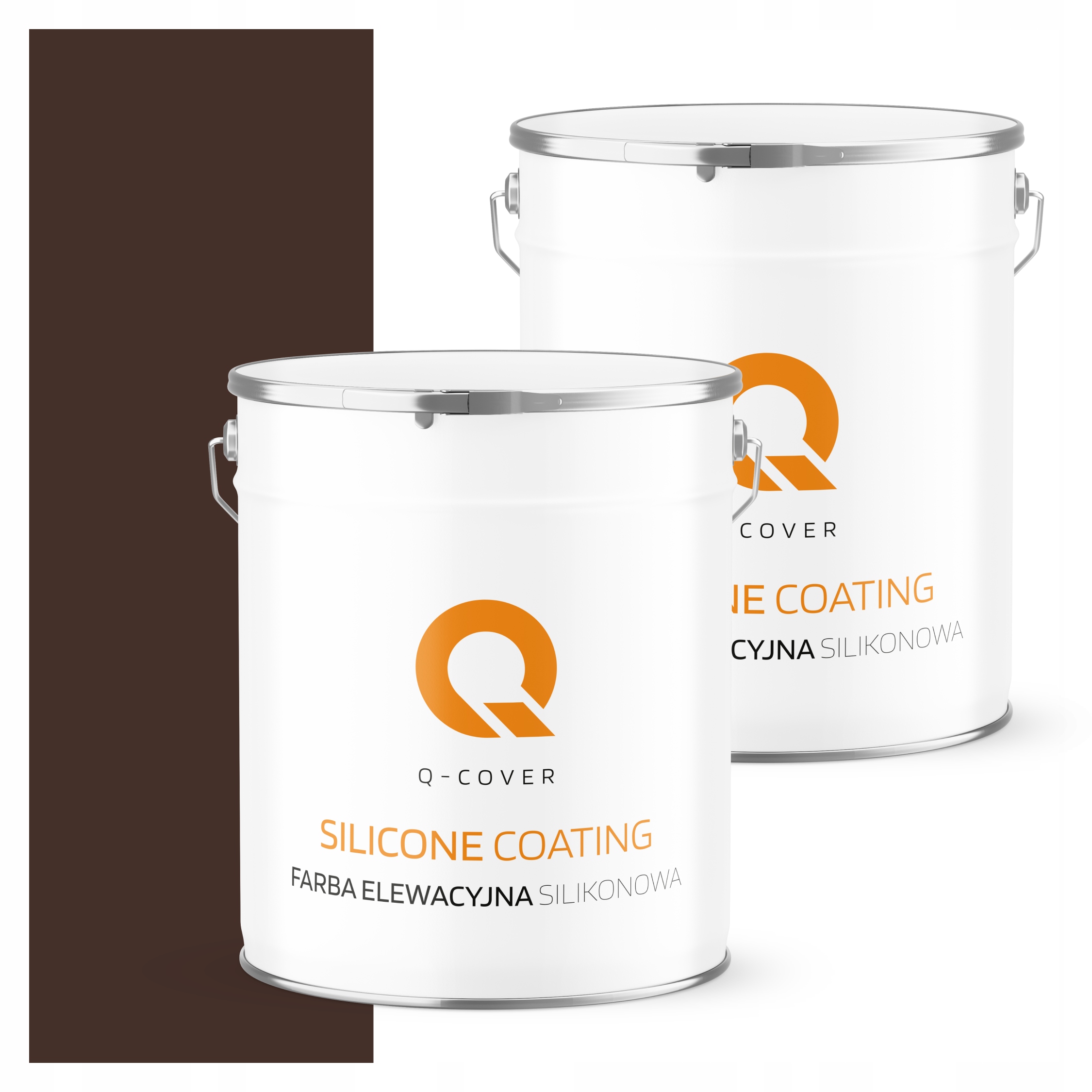 Fasádna farba 5L silikónová Uv farba Čokoládová hnedá Ral 8017