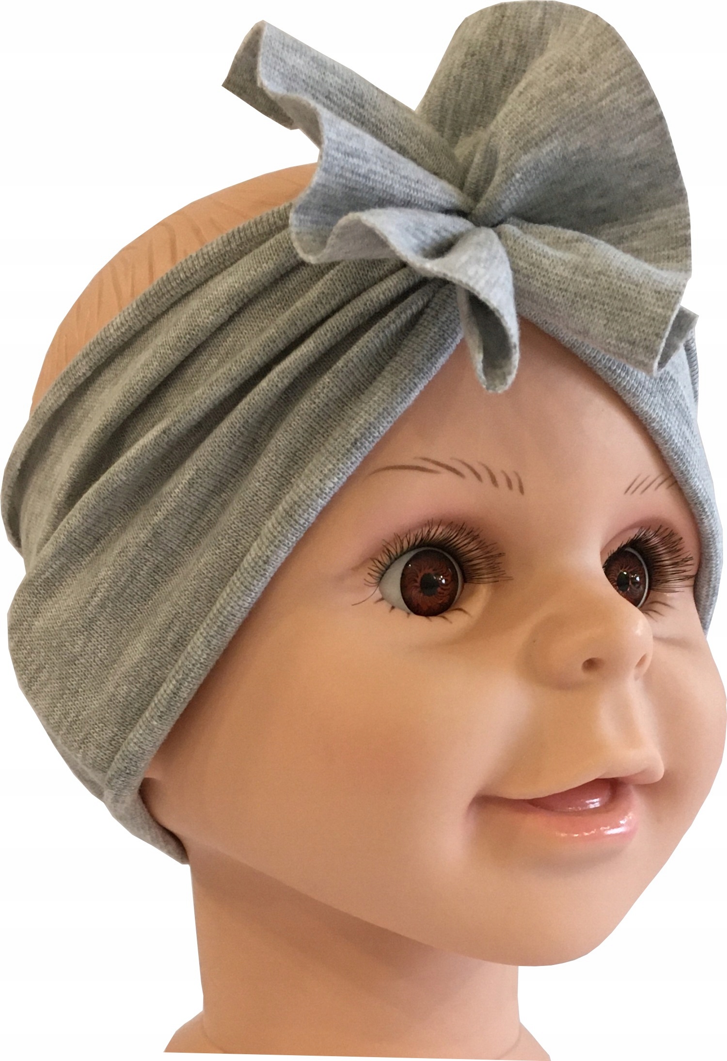 

Opaska turban dla dziewczynki szara i mix kolorów