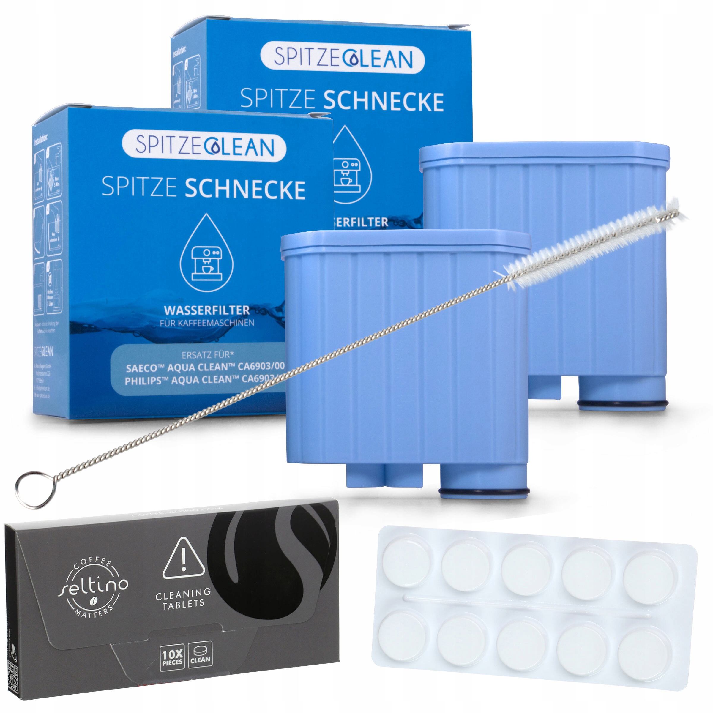 

2x Filtr Wody Do Ekspresów Saeco PHILIPS+tabletki