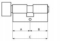 Wkładki sys jednego klucza drzwi Delta zębatka ZEW Rodzaj zamka wkładka do zamka