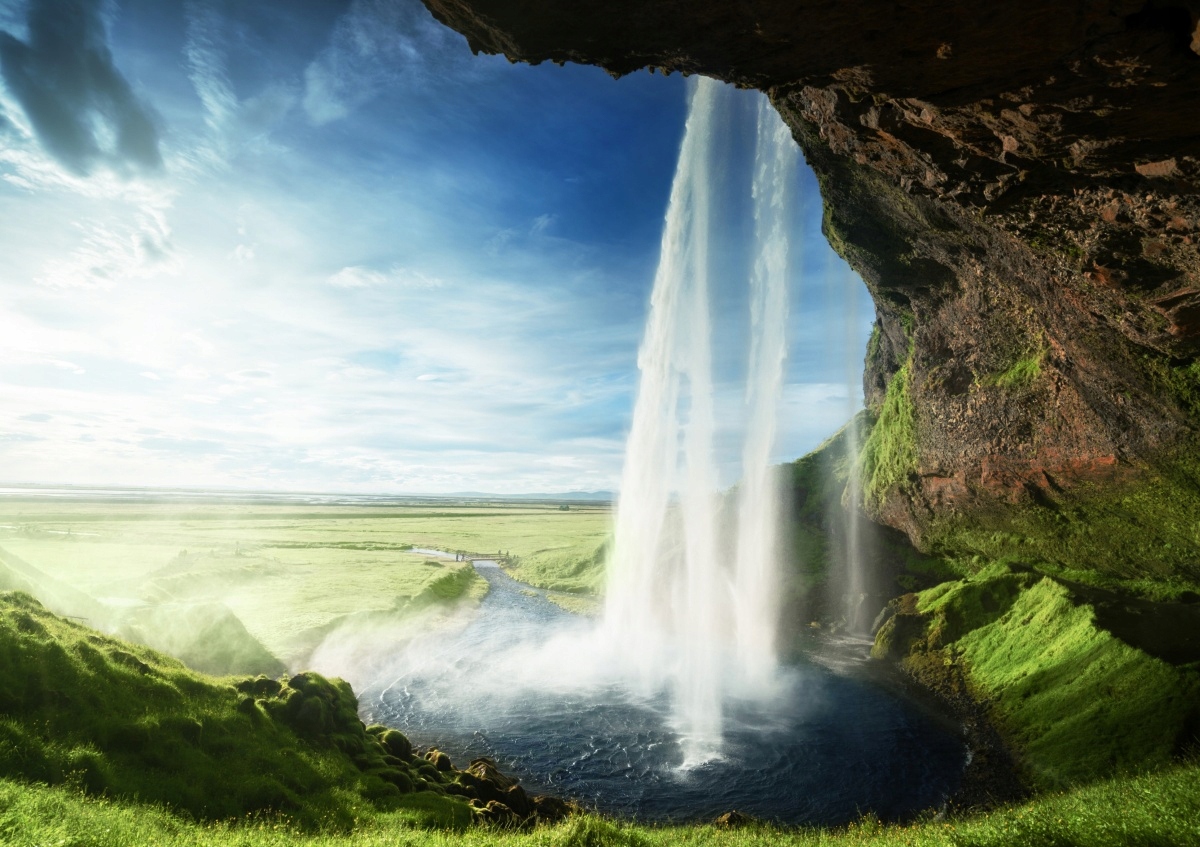 

Fototapeta Flizelinowa Wodospad Islandia 208x146
