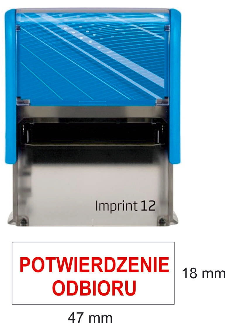 

Pieczątka automat z napisem Potwierdzenie Odbioru