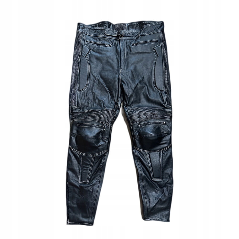 Spodnie Motocyklowe Skórzane z Protektorami No.21 Rozmiar 40