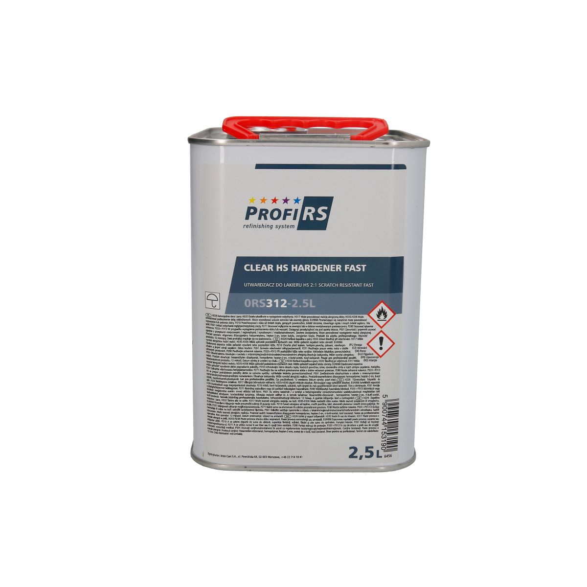 Rýchloupínač 2,5 l pre bezfarebný lak Hs 0 Sada pre vodiča #35