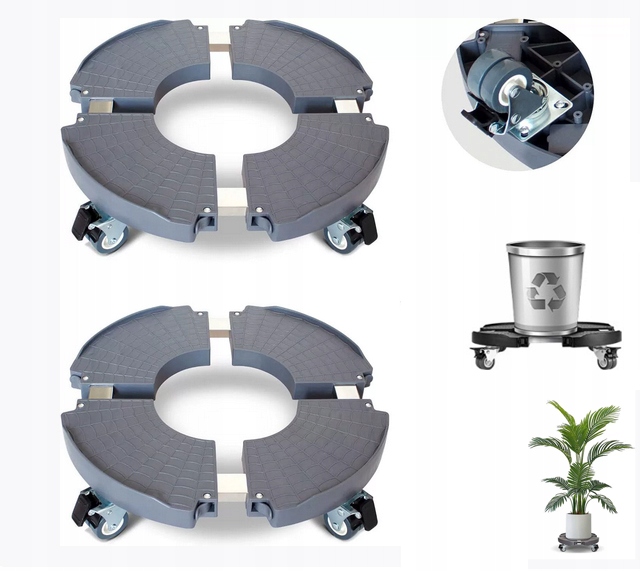 Rostlinná Podložka S 360° Koly Nerezová Ocel Voděodolná Průměr 40-48 CM