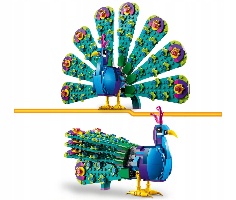 LEGO 31157 EGZOTYCZNY PAW 3W1 ZESTAW KLOCKÓW NA PREZENT ORYGINAŁ MOTYL Liczba elementów 355 szt.