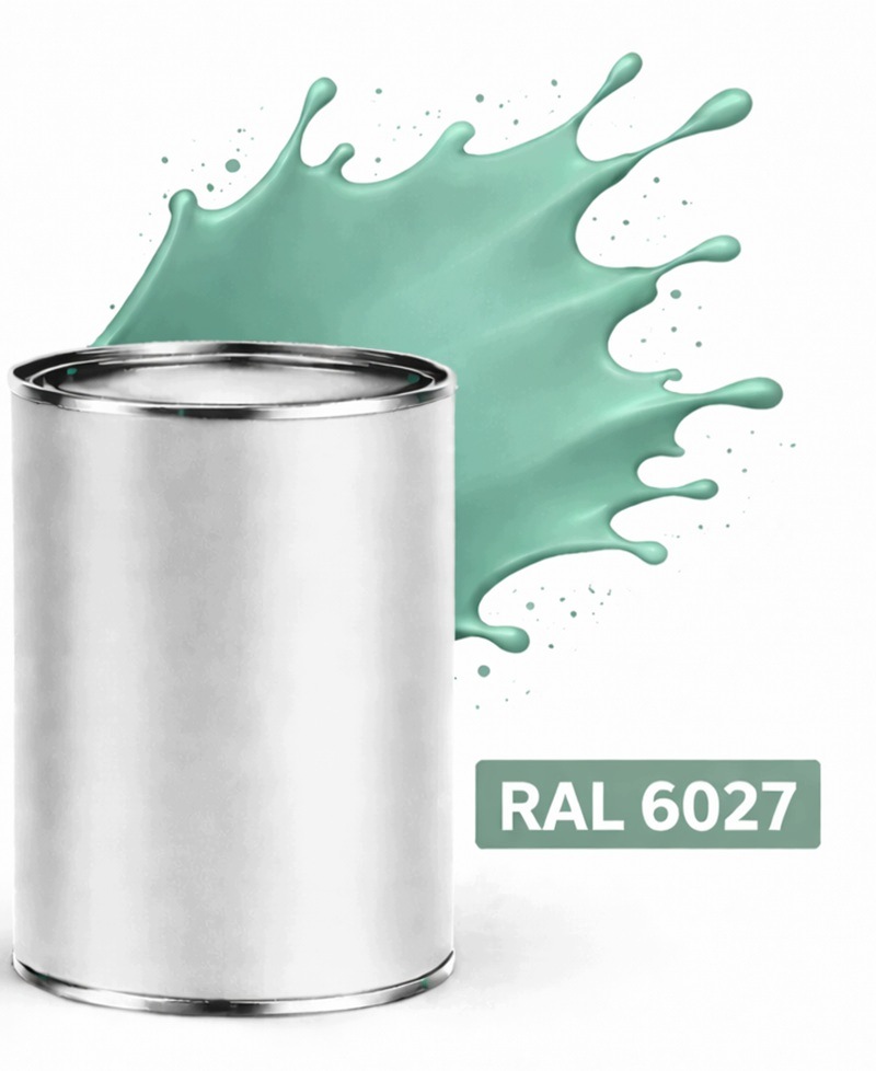 Ral 6027 Alkydová smaltovaná lesklá Barva na kov a ocel 1L