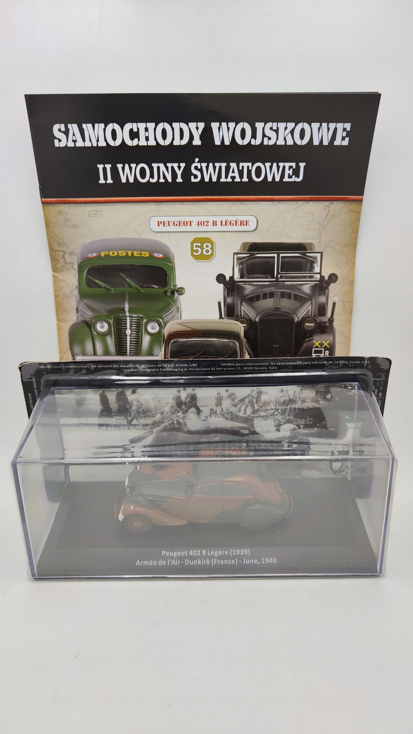 Auta 2WŚ Peugeot 402 B Legere 1939 1:43 DeAgostini