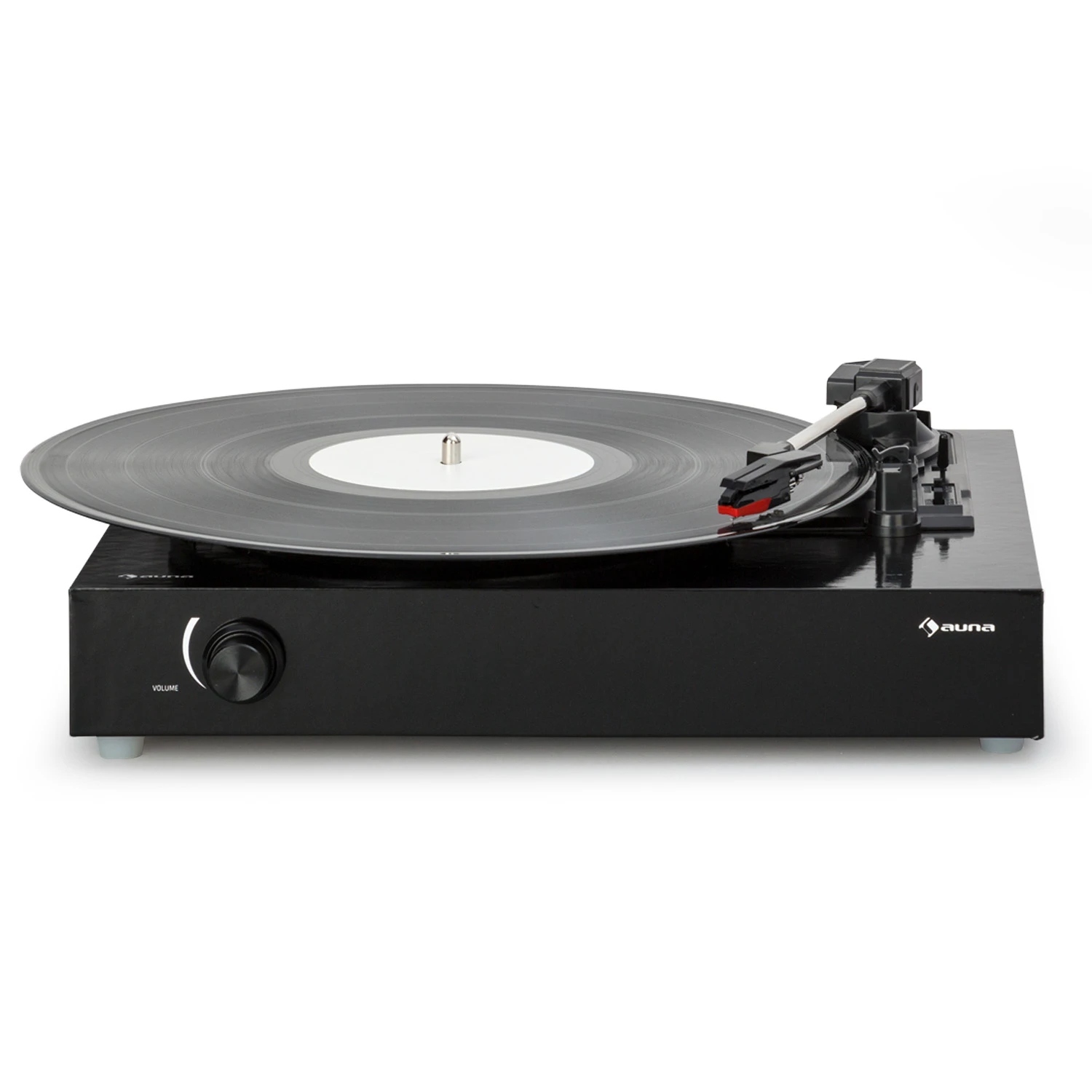 Gramofon Z Głośnikami Auna Aux Jack 3,5MM Retro Czarny