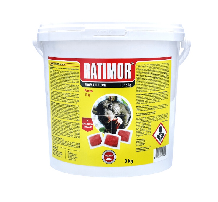 Ratimor Trutka miękka pasta na szczury i myszy Trucizna Bromadiolon 3kg