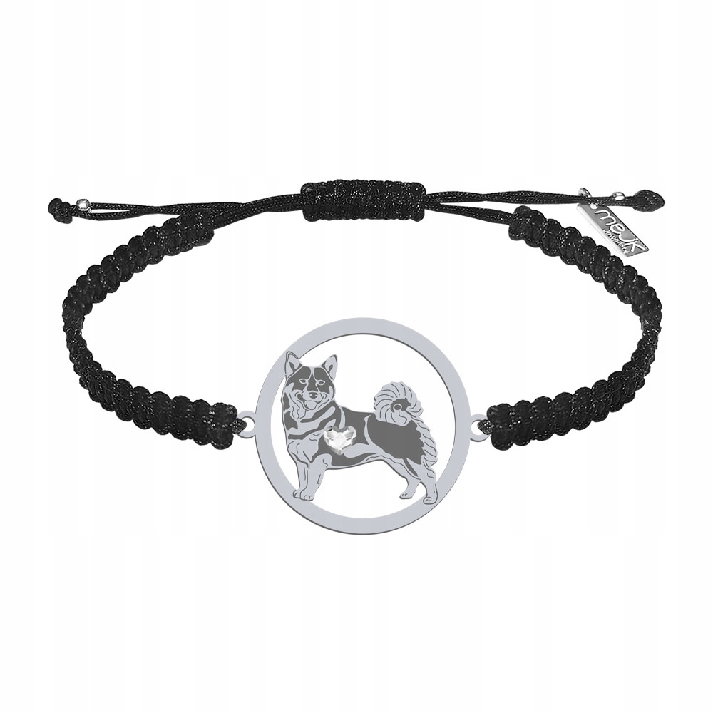 Stříbrný náramek ze švédského Vallhunda 925 Makramé Dárek Šperky Gravírování