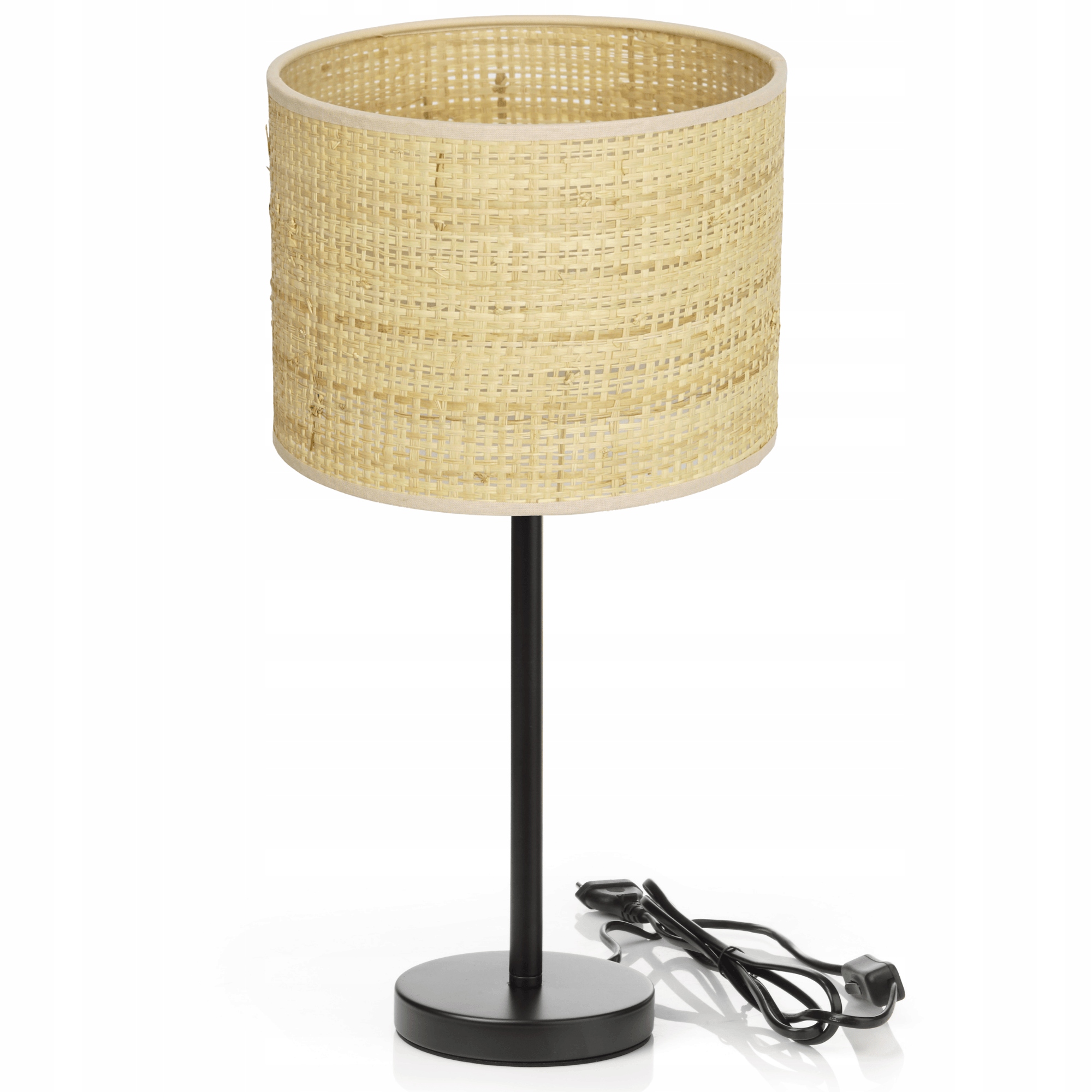 Noční Lampa Stolní Ratan Válec Led Ratanová Lampa Polská E27