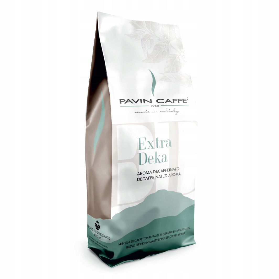 Levně Pavin Caffè Extra Deka bezkofeinová zrnková káva 1 kg