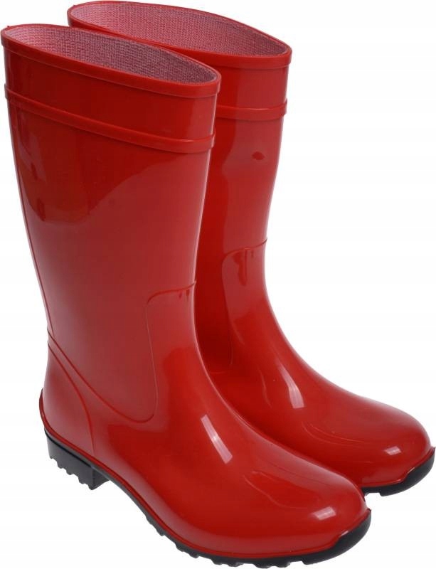 

Kalosze Damskie Wysokie Wodoszczelne czerw/czar38