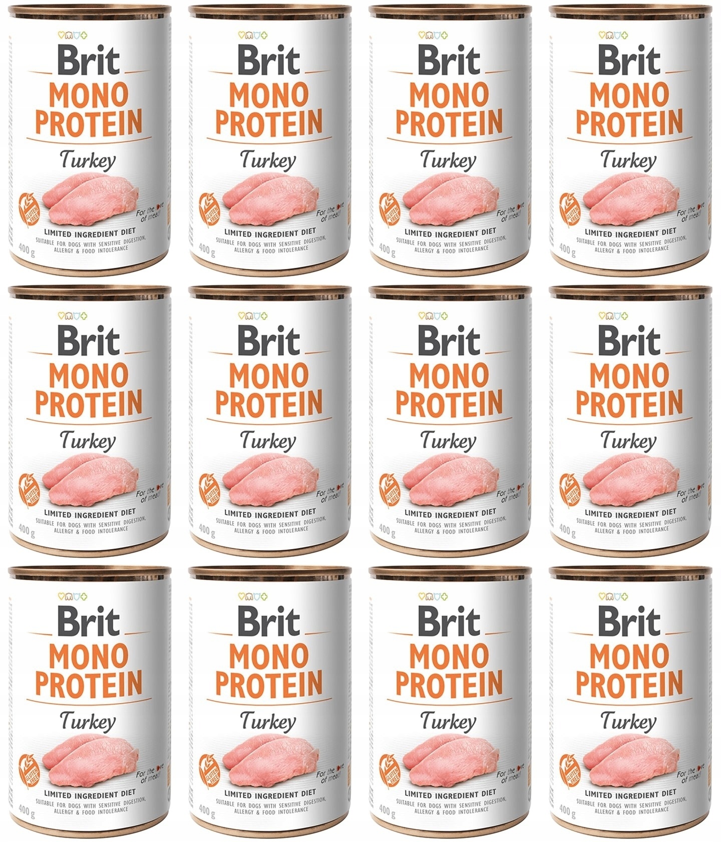 Levně Brit Mono Protein krůtí 12 x 400 g