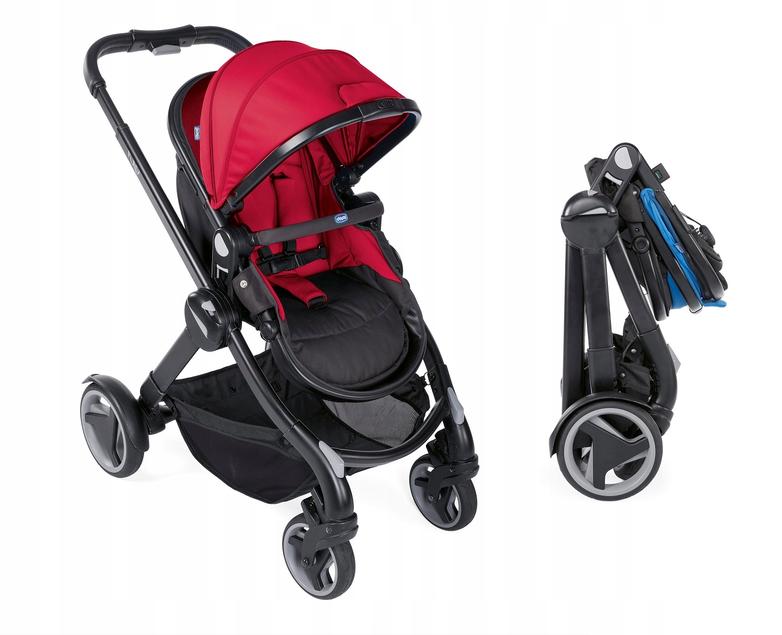 Chicco Fully wózek spacerowy z gondolą 2w1 folia