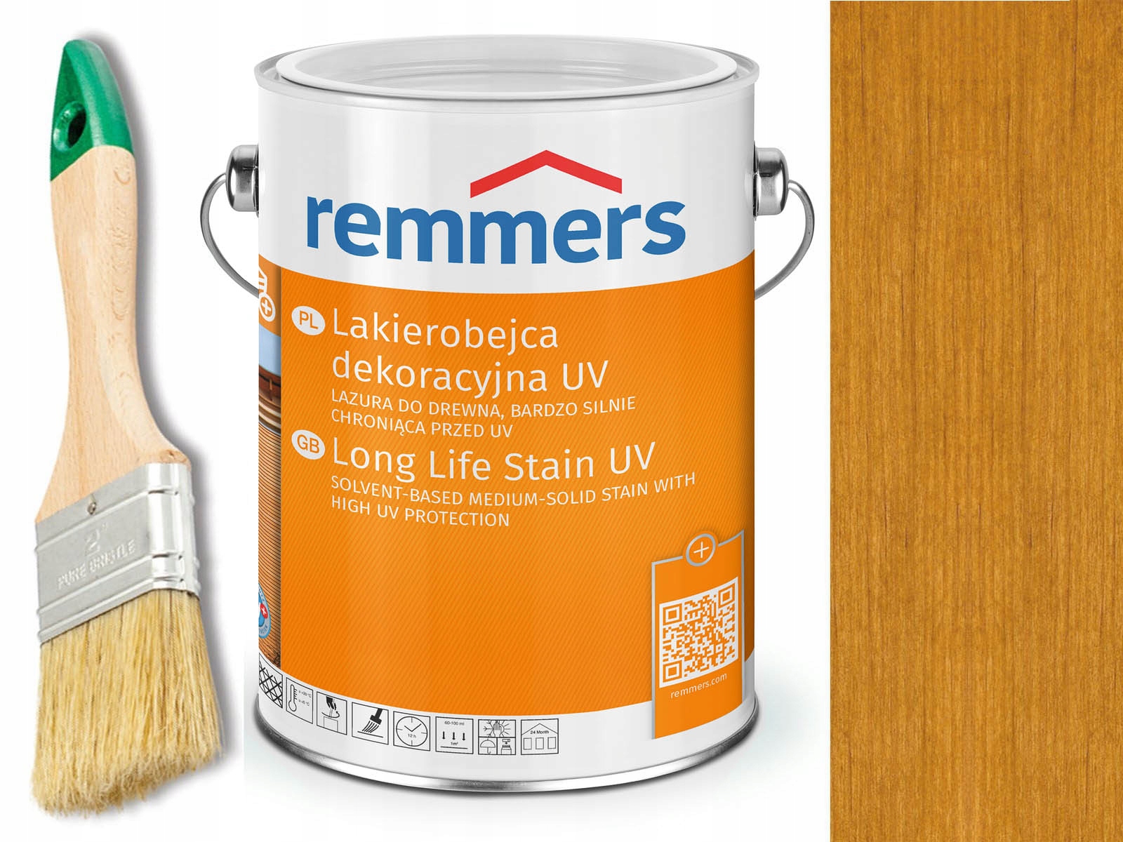 Dauerschutz-Lasur Uv Remmers Dąb Rustykalny 2,5 L