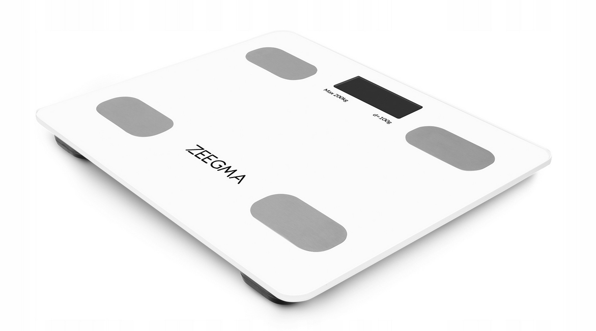 INTELIGENTNA WAGA ŁAZIENKOWA BLUETOOTH ANALITYCZNA APLIKACJA ZEEGMA 17W1 Kolor dominujący biały