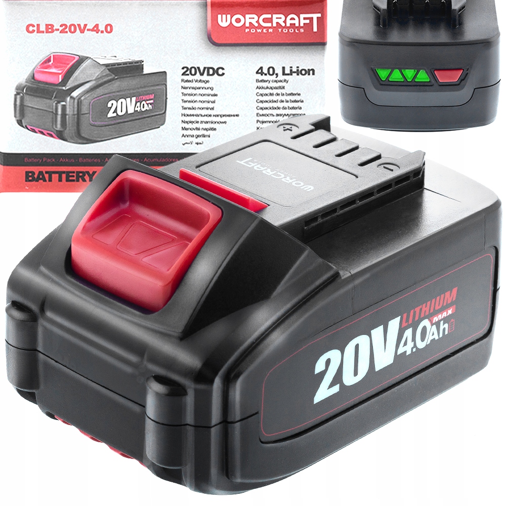 Akumulator Bateria Li-ion 20V 4000mAh Aku Worcraft
