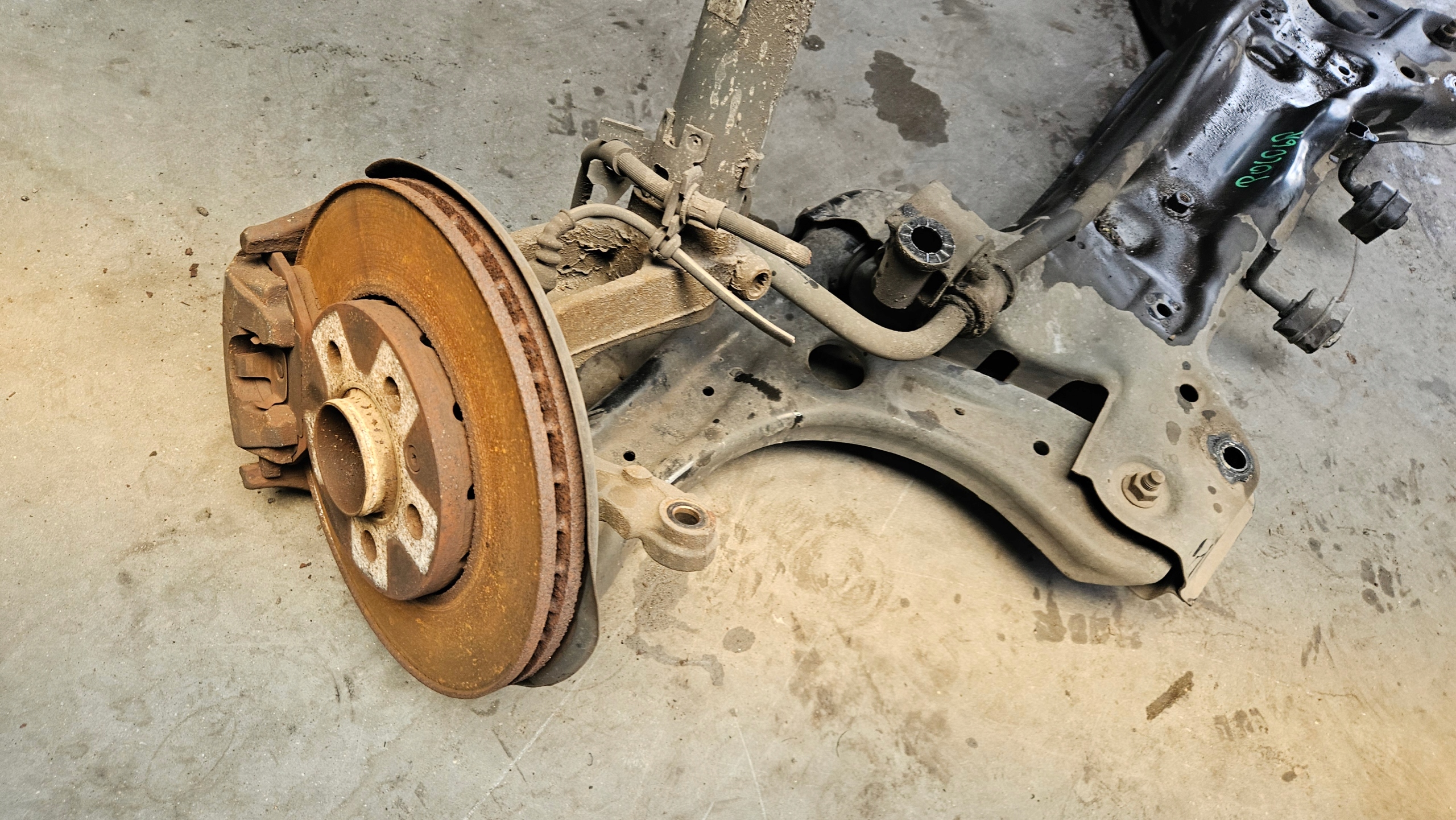 VW POLO 6R0 Pont essieu Essieu Bras Complets Avant Suspension