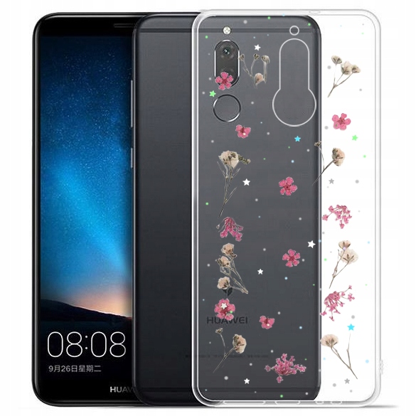 

Etui Case Pokrowiec Kwiaty do Huawei Mate 10 Lite