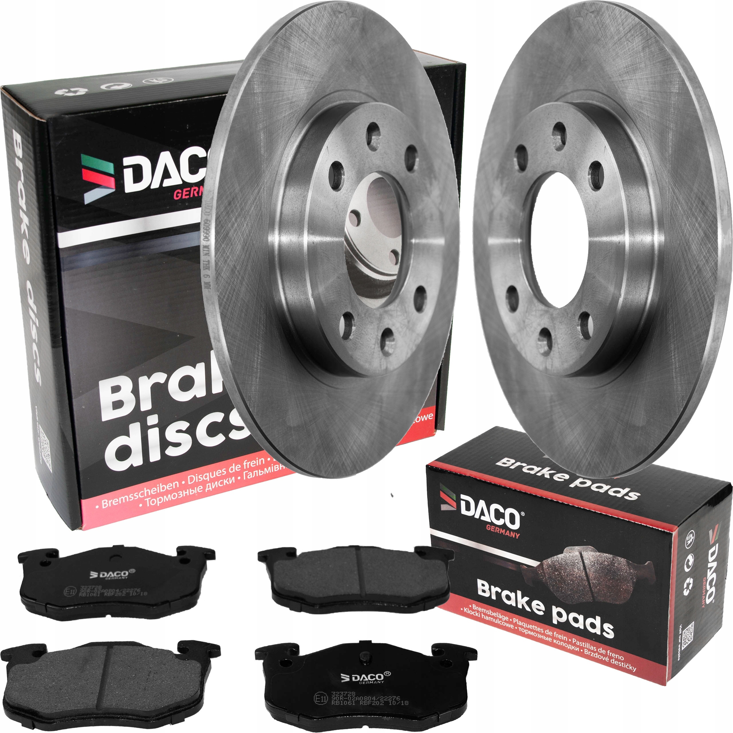 Диски и колодки задний DACO Xsara ZX 106 206 306