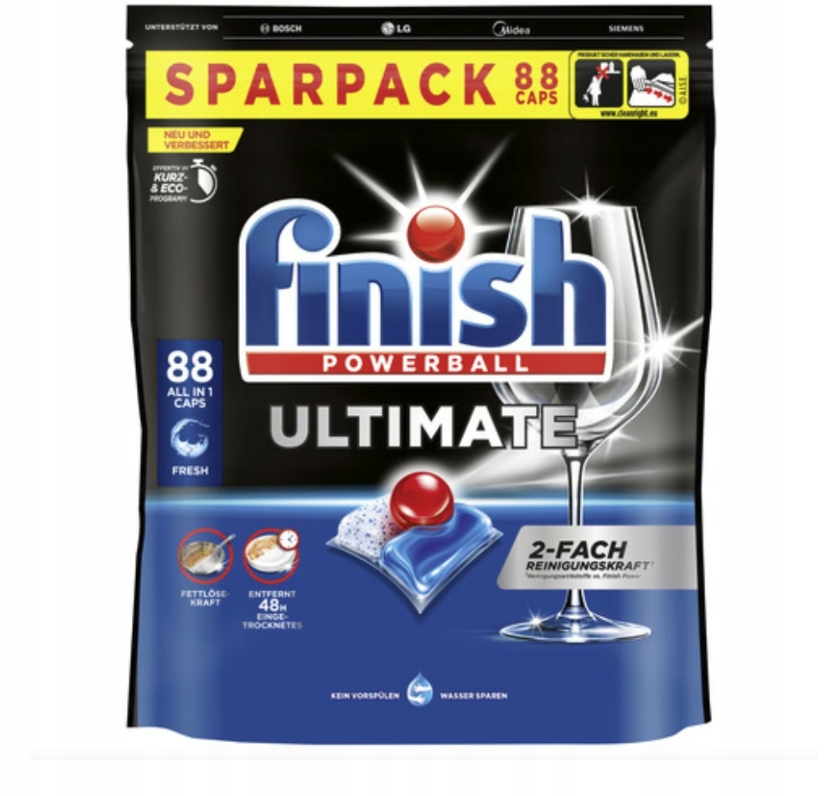 Levně Kapsle do myčky nádobí Finish Ultimate Powerball All in 1 88 ks