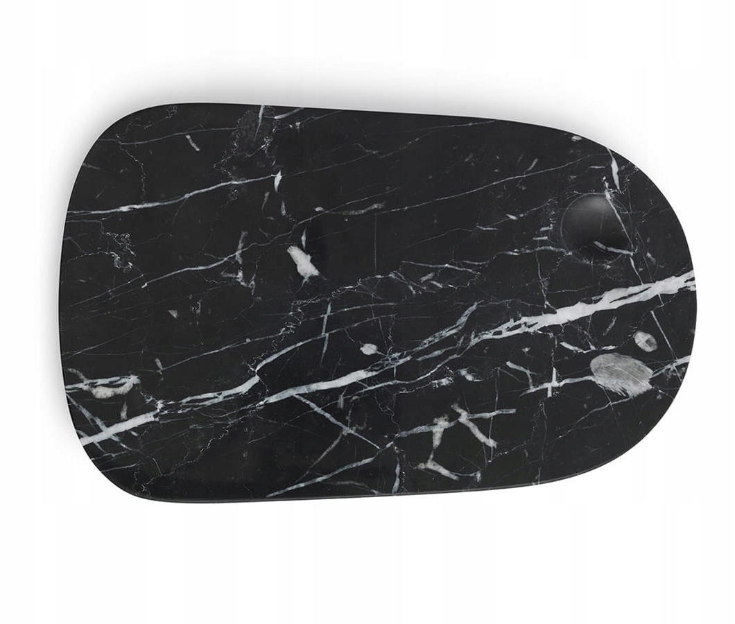 Normann Copenhagen Pebble Mramorová doska na servírovanie 30 cm čierna