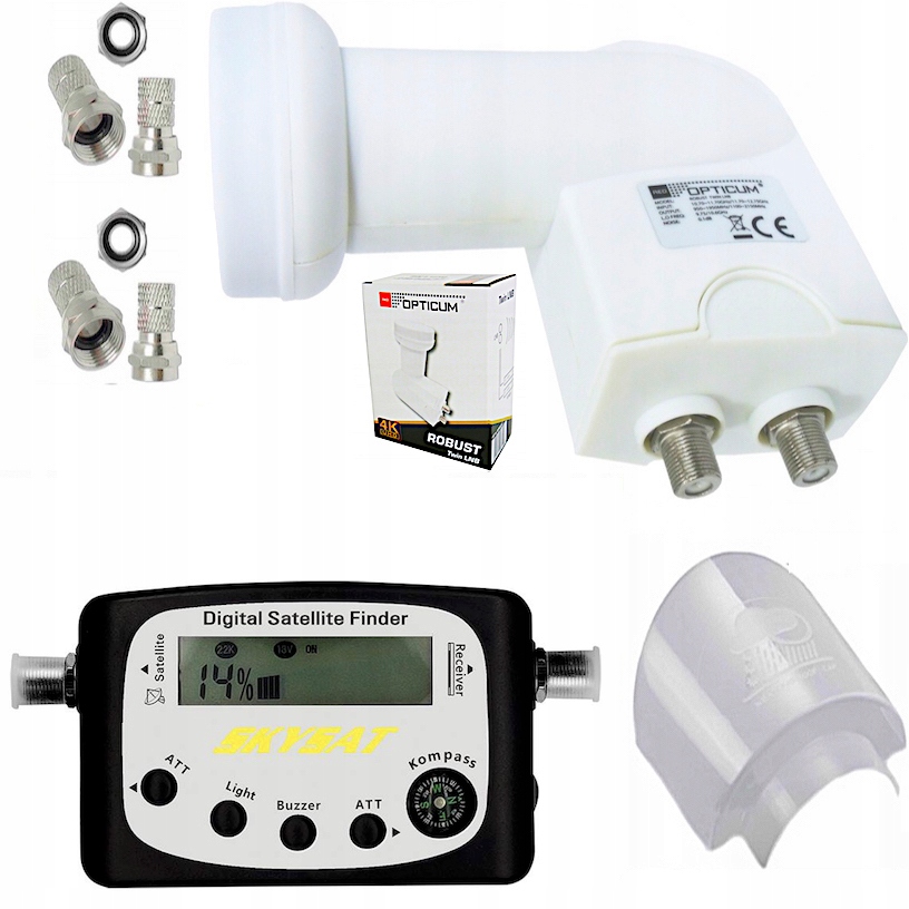 

Konwerter Twin 4K +miernik Satelitarny +Osłona