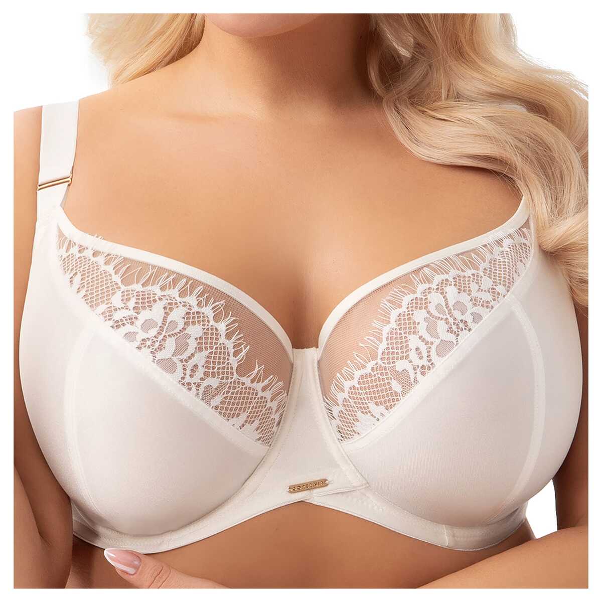 Gorsenia Biustonosz miękki z fiszbinami soft Evia 937 kremowy 75H