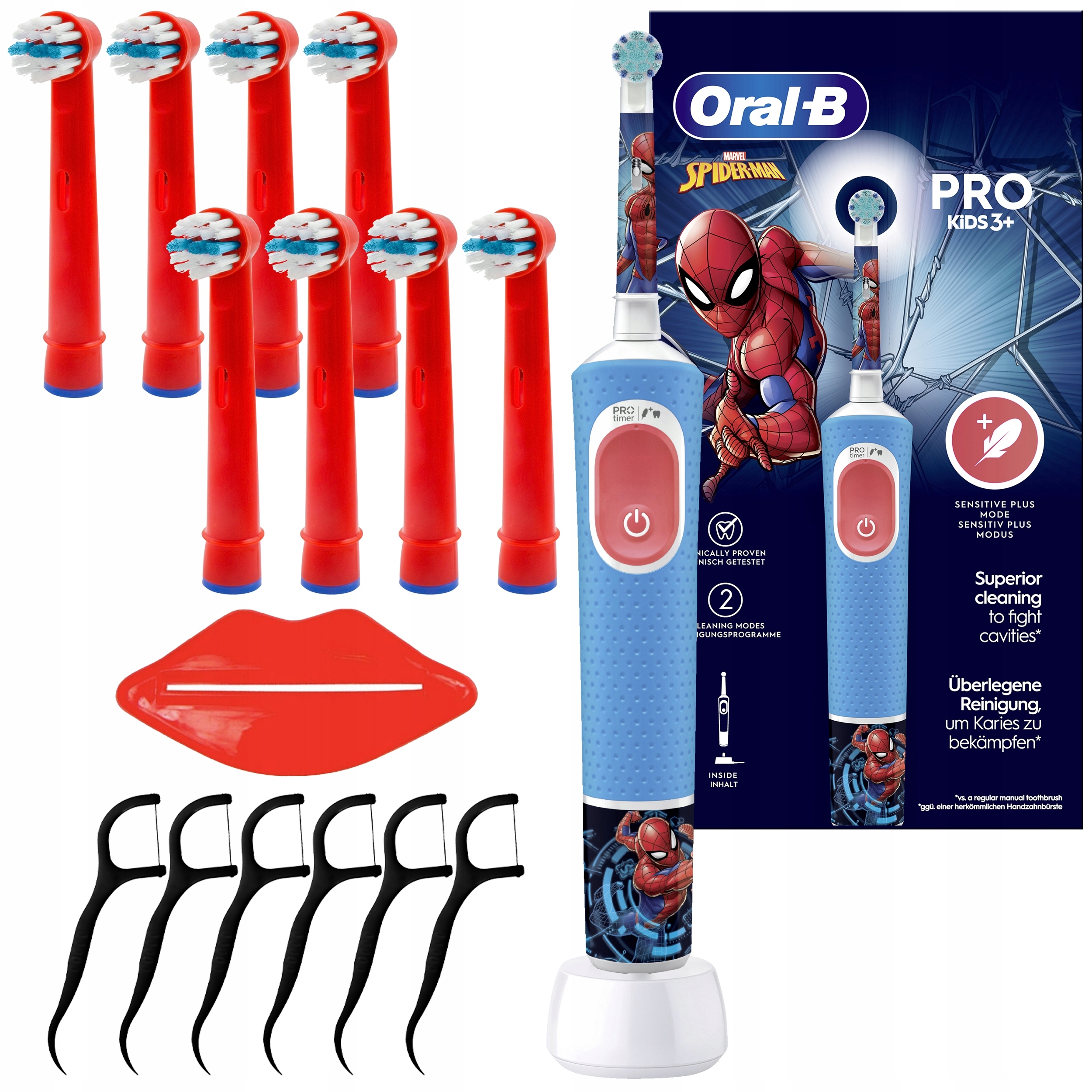 Szczoteczka Do Zębów Oral-b Vitality Pro D103 Kids Spiderman Dodatki